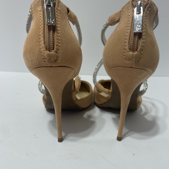 Jessica Simpson Tan and Silver Stiletto Heels - Picture 4 of 6